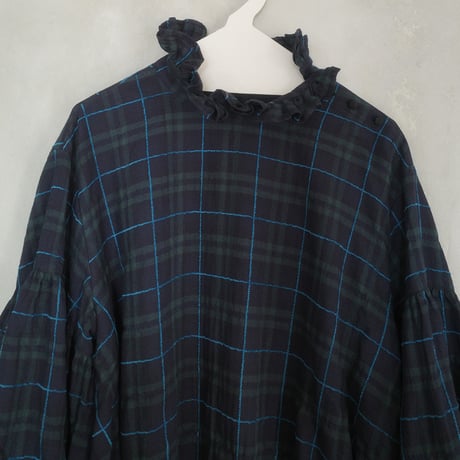 SEASON GAP LAB. check frill blouse - 02