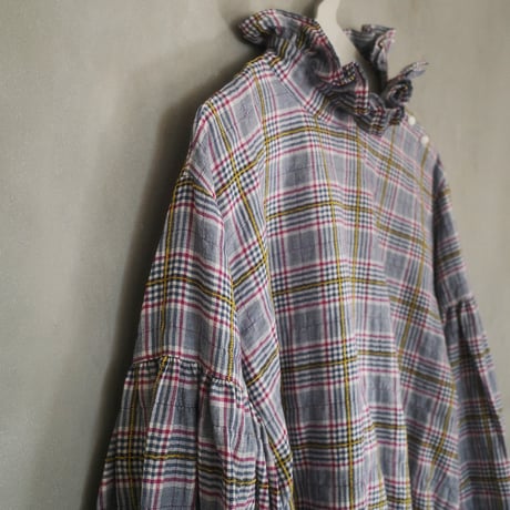 SEASON GAP LAB. check frill blouse - 01