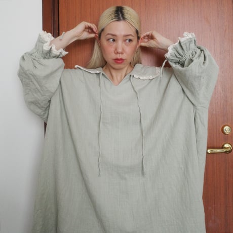 "DREAMER" kumori  mini dress - mint water