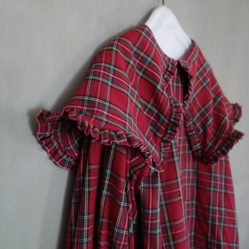 DERA” CHECK SHELTER BLOUSE | madder madder