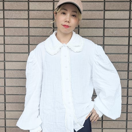 GO GO VINTAGE! BLOUSE - WHITE