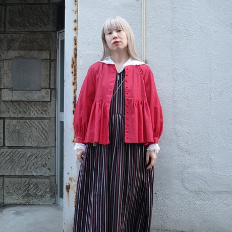 “Zephyrus” first breath  blouse jacket - red