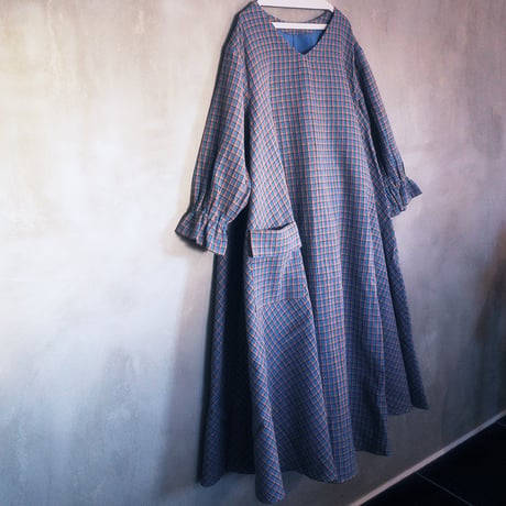 ON/OFF CHECK 182 DRESS - SEASIDE SUNRISE