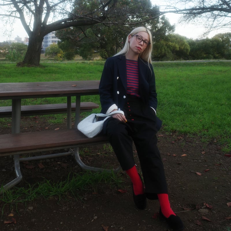 パンツ madder madder many many moon pants MANY MANY MOON PANTS - RED MOON | madder madder