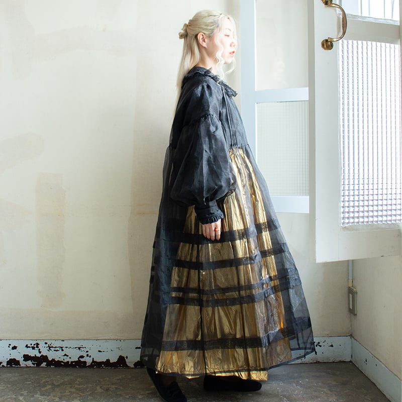 madder madderチュールワンピース DOLL ORGANZA TUCK DRESS | madder madder