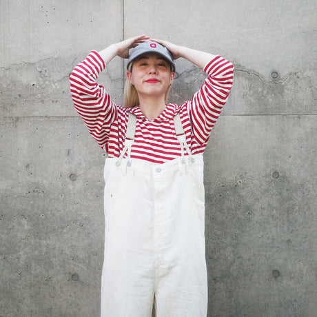 182 sailor collar border tops - passion red