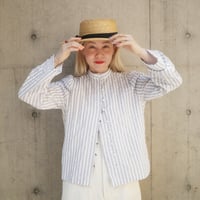 PARASOL STRIPES BLOUSE JACKET - cloudy gray