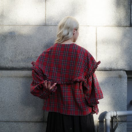 “DERA” CHECK SHELTER BLOUSE