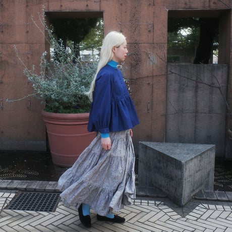 LUCKY PAISLEY DANDAN SKIRT - Moon light illusion