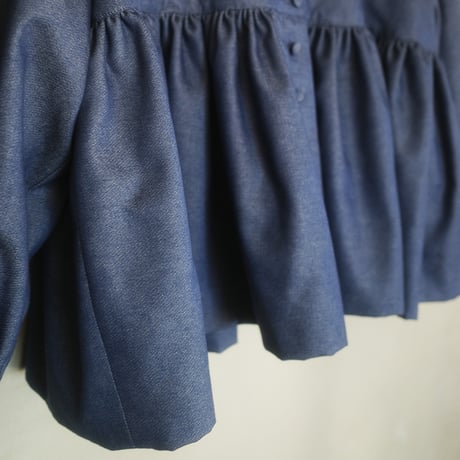 “Zephyrus” first breath  blouse jacket - navy