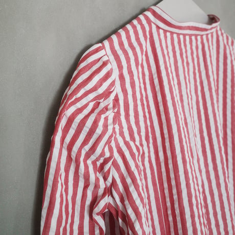 PARASOL STRIPES BLOUSE JACKET - sunny red
