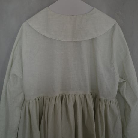 CANDY STRIPES big collar blouse - vanilla mint
