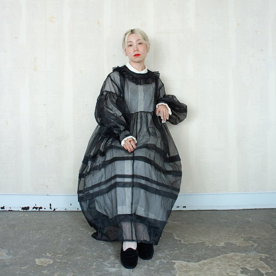 madder madder ワンピース DOLL ORGANZA TUCK DRESS | madder madder