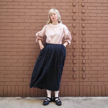 SEASON GAP LAB. check skirt-02