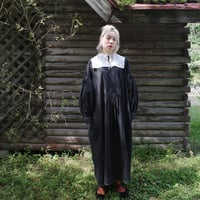 NEIGHBOR'S TEA TOWEL DRESS - BLACK | madder madder