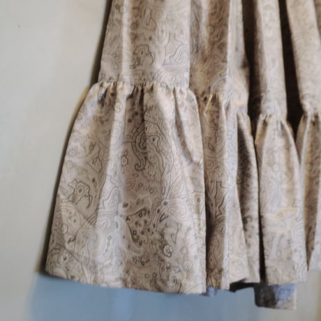 LUCKY PAISLEY DANDAN SKIRT - Moon light illusion