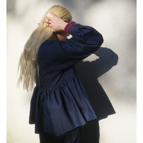 “Zephyrus” first breath  blouse jacket - navy