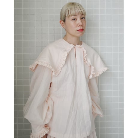 【4/6〜再予約販売】 SHELTER BLOUSE - pink
