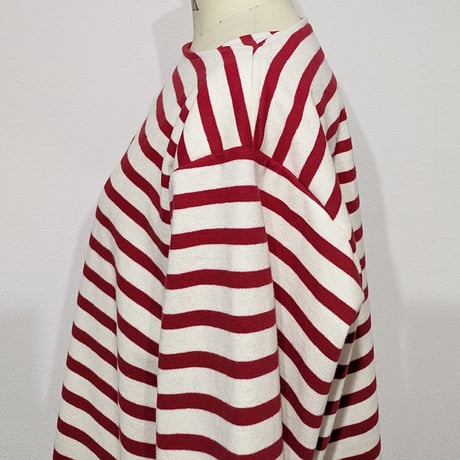 grandpappy's basque shirt - red & off white