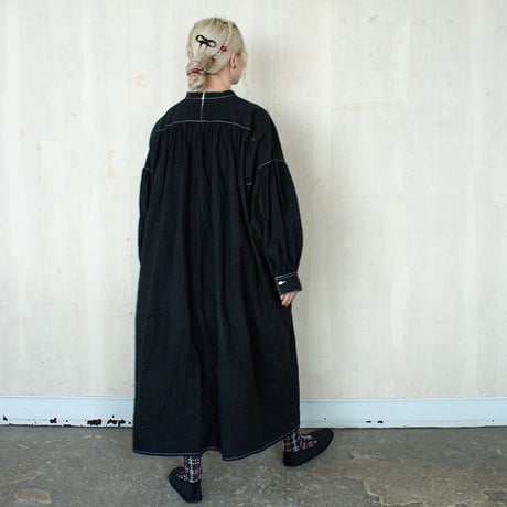 NEIGHBOR’S TEA TOWEL DRESS - BLACK