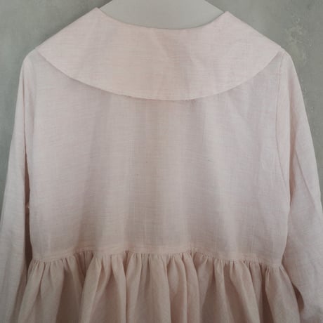 CANDY STRIPES big collar blouse - strawberry milk
