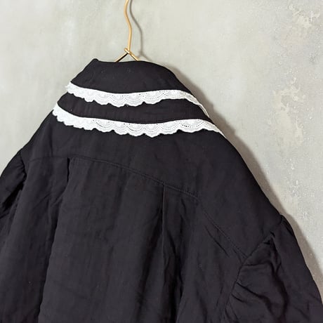 GO GO VINTAGE! BLOUSE - BLACK&WHITE