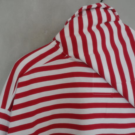 182 sailor collar border tops - passion red