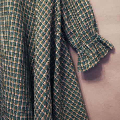 ON/OFF CHECK 182 DRESS - GREEN SMOOTHIE