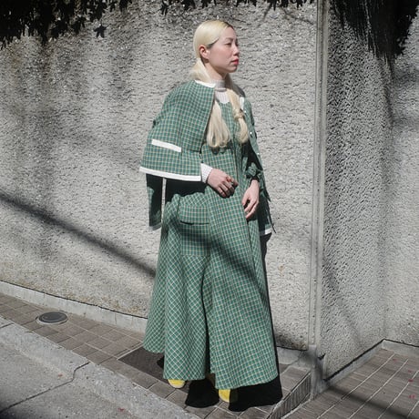 ON/OFF CHECK 182 DRESS - GREEN SMOOTHIE