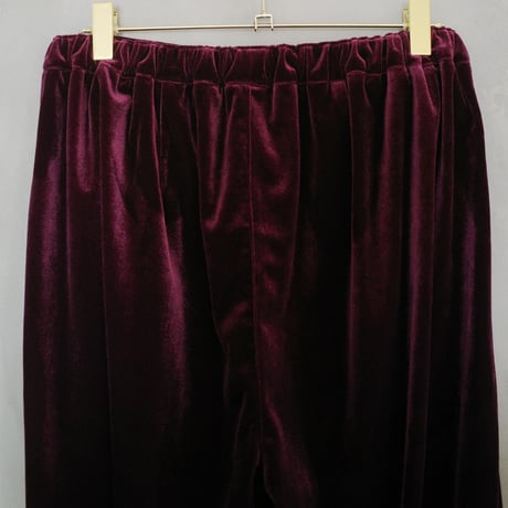 GO GO VINTAGE!  VELOUR PANTS  - garnet
