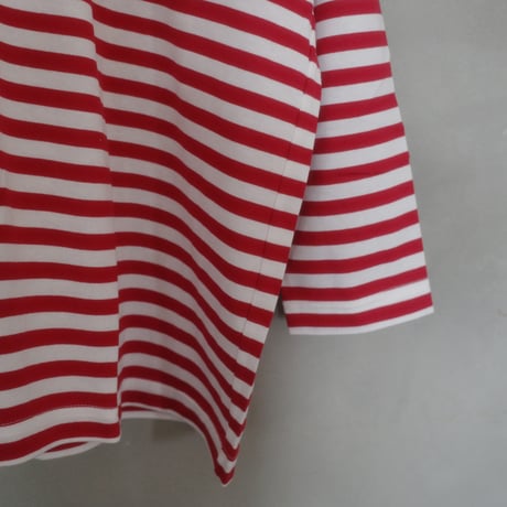 182 sailor collar border tops - passion red