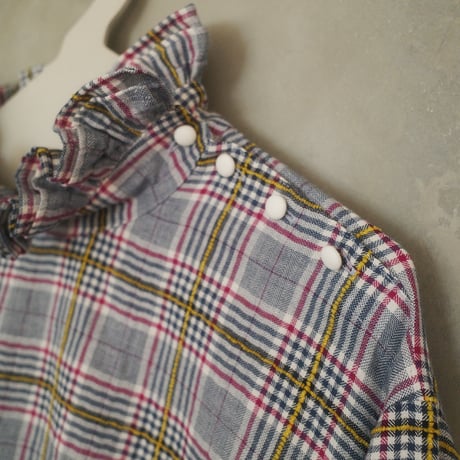 SEASON GAP LAB. check frill blouse - 01
