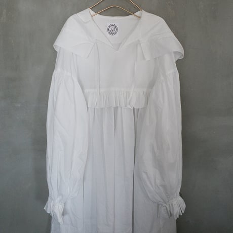 CANDY SLEEVE ANORAK？ DRESS - WHITE