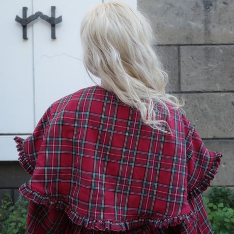 “DERA” CHECK SHELTER BLOUSE