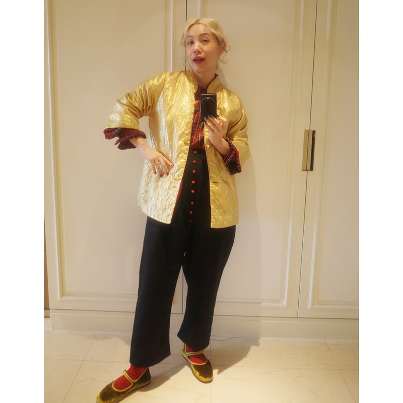パンツ madder madder many many moon pants MANY MANY MOON PANTS - RED MOON | madder madder