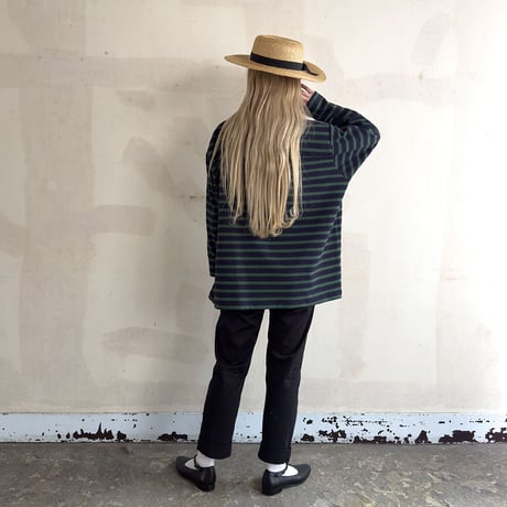 grandpappy's basque shirt - green & navy