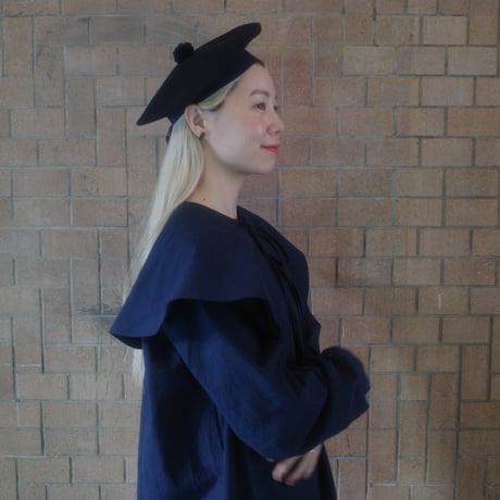 First Quarter MOON DRESS - NAVY