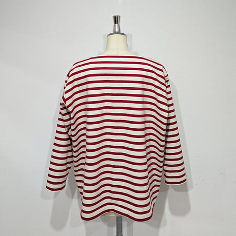 grandpappy's basque shirt - red & off white