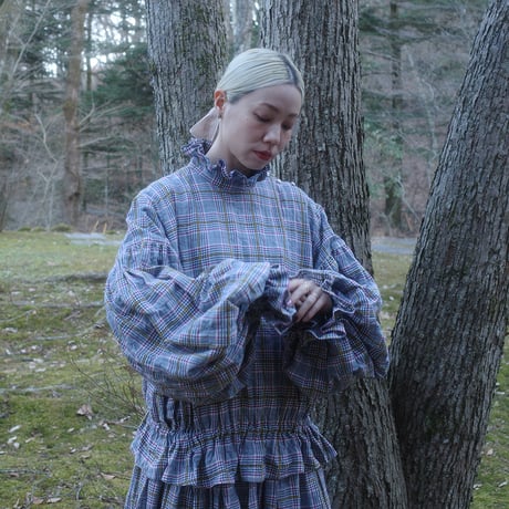 SEASON GAP LAB. check frill blouse - 01