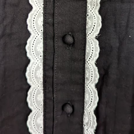 GO GO VINTAGE! BLOUSE - BLACK&WHITE