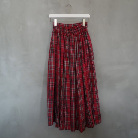 “DERA” CHECK HARVEST FESTIVAL SKIRT