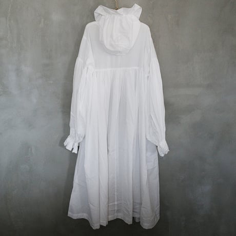 CANDY SLEEVE ANORAK？ DRESS - WHITE