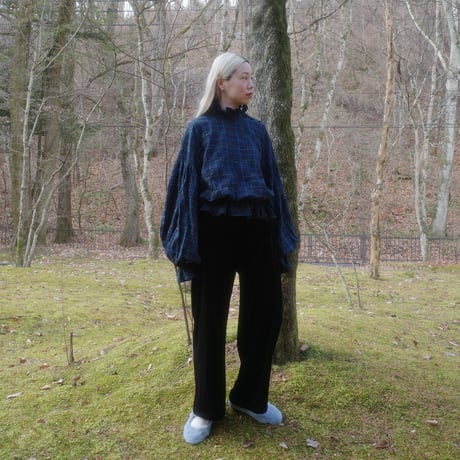 SEASON GAP LAB. check frill blouse - 02