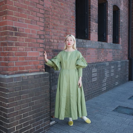 “BOUQUET” lots of little happiness DRESS - GREEN