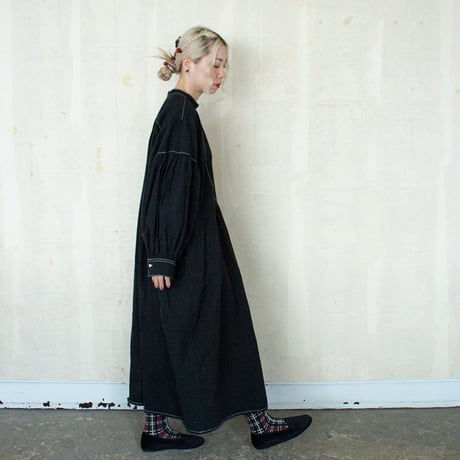 NEIGHBOR’S TEA TOWEL DRESS - BLACK