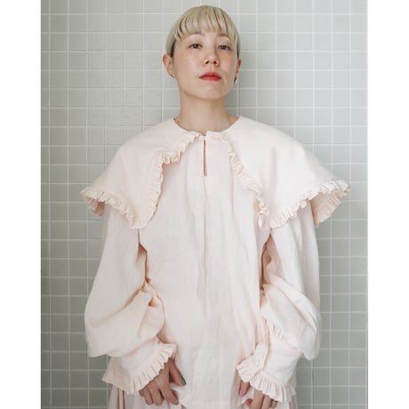 【4/6〜再予約販売】 SHELTER BLOUSE - pink