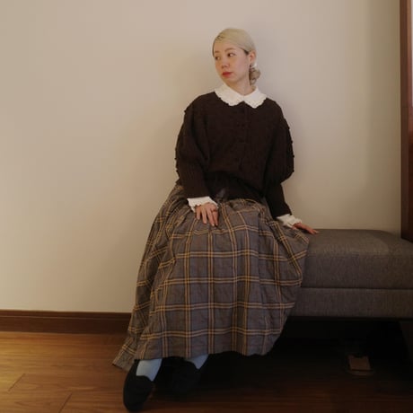 SEASON GAP LAB. check skirt-03