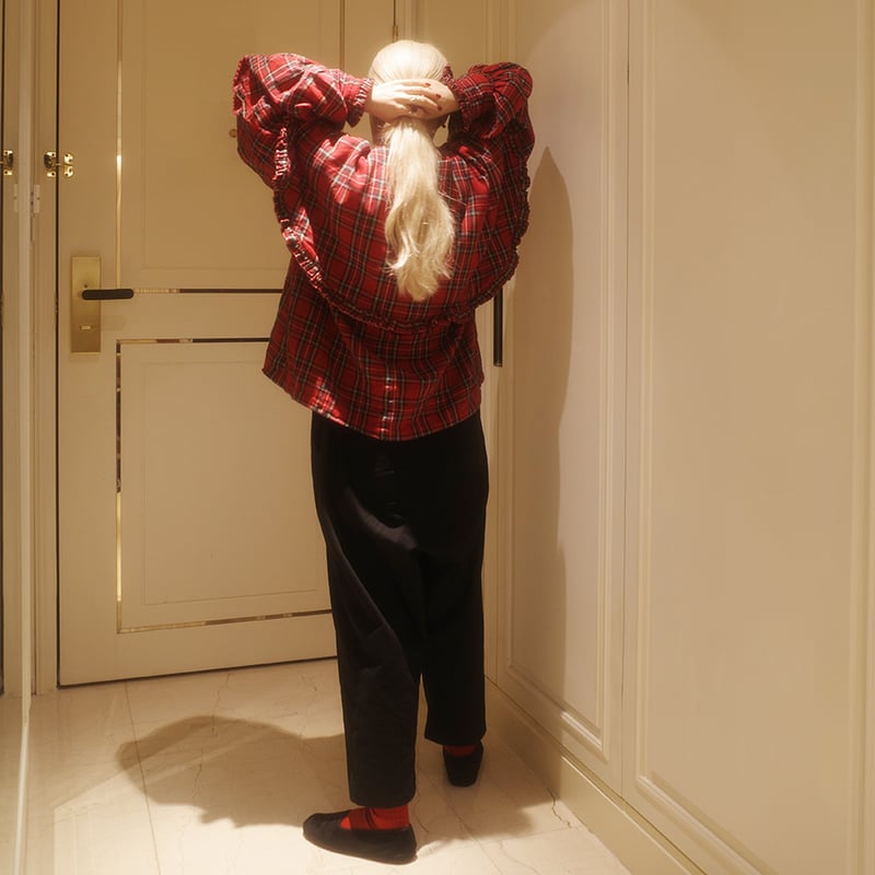 パンツ madder madder many many moon pants MANY MANY MOON PANTS - RED MOON | madder madder