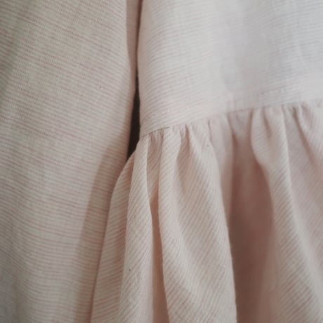 CANDY STRIPES big collar blouse - strawberry milk