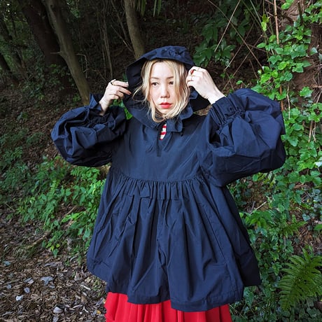 CANDY SLEEVE ANORAK - BLACK